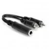 Adapters & Cables Hosa Y Cable 1/4 IN TSF To Dual RCA YPR-131