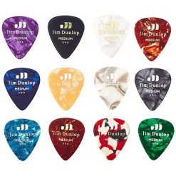 Dunlop PVP106 Celluloid Variety Pack Medium Guitar Picks Capos & Picks & Tuners