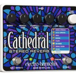Electro-Harmonix Cathedral Deluxe Reverb Pedal With Power Supply Effect Pedals