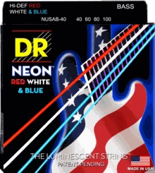 DR Strings HI-DEF NEON Bass Guitar Strings NUSAB-45