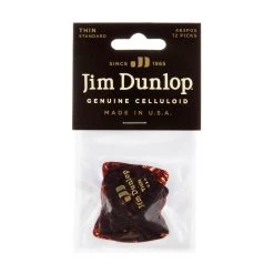 Dunlop Shell Celluloid Standard Guitar Picks Thin 12 Pack, 483P05TH Capos & Picks & Tuners