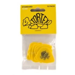 Dunlop 418P.73 Tortex Standard .73mm Yellow Guitar Picks 12-Pack Capos & Picks & Tuners