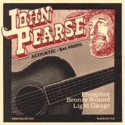 Others John Pearse 600L Bronze Acoustic Guitar Strings
