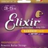 Elixir Nanoweb Custom Light Phosphor Bronze Acoustic Guitar Strings, #16027