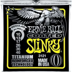 Ernie Ball 3121 Coated Electric Titanium RPS Regular Slinky .010 - .046 Strings