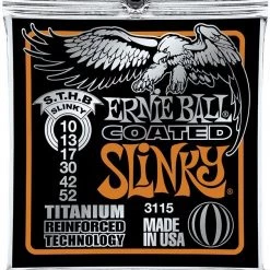 Strings Ernie Ball 3115 Coated Electric Titanium RPS Skinny Top/ Heavy Bottom Slinky .010 - .052