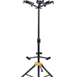 HERCULES AUTO GRIP SYSTEM (AGS) TRIPLE GUITAR STAND, FOLDABLE BACKREST, GS432B PLUS Hangers & Stands