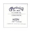 Single Strings Martin M32N B-2nd Clear Nylon Plain End Classical Single String. 032" - 0.81mm