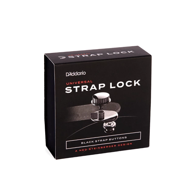 DAddario Guitar Accessoires D'Addario Universal Strap Lock System, Nickel 4 DAddario Guitar Accessoires D'Addario Universal Strap Lock System, Nickel