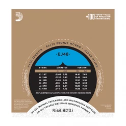 DAddario D'Addario EJ48 80/20 Bronze Pro-Arte Nylon Classical Guitar Strings, Hard Tension