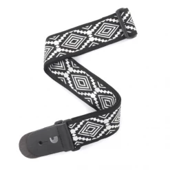 DAddario D'Addario Woven Guitar Strap, Guatemalan, Black T20W1413