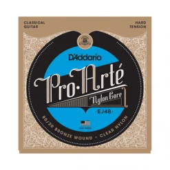 DAddario D'Addario EJ48 80/20 Bronze Pro-Arte Nylon Classical Guitar Strings, Hard Tension