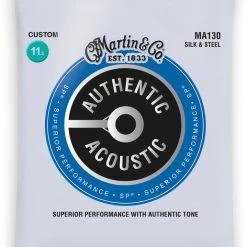 Martin MA130 SP Silk And Steel Authentic Acoustic Guitar Strings Silk And Steel 11.5-47