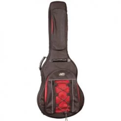 Cases & Gig Bags MBT Dreadnought Acoustic Deluxe Red & Black Guitar Gigbag, MBTAGBH