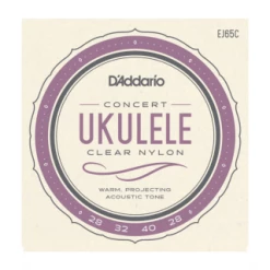 DAddario D'Addario EJ65C Pro-Arté Custom Extruded NylonUkulele Strings, Concert