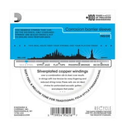 DAddario EJ40 Silk & Steel Folk Guitar, 11-47 Strings