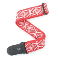 DAddario Straps D'Addario Woven Guitar Strap, Guatemalan, Red T20W1414