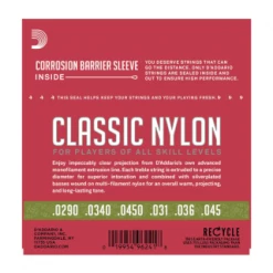 DAddario D'Addario EJ27N 1/2 Student Nylon Fractional Classical Guitar Strings, Normal Tension