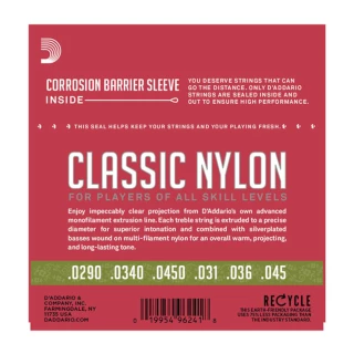 DAddario D'Addario EJ27N 1/2 Student Nylon Fractional Classical Guitar Strings, Normal Tension 4 DAddario D'Addario EJ27N 1/2 Student Nylon Fractional Classical Guitar Strings, Normal Tension