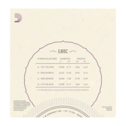 DAddario D'Addario EJ65C Pro-Arté Custom Extruded NylonUkulele Strings, Concert