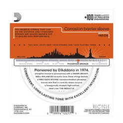 DAddario EJ42 Phosphor Bronze Resophonic Guitar Strings, 16-56