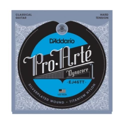 DAddario D'Addario ProArte Dynacore Classical Guitar Strings, Titanium Trebles, Hard Tension EJ46TT