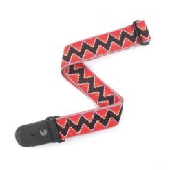 DAddario Straps D'Addario Guitar Strap, Zig-Zag, Red & Black N20W1401