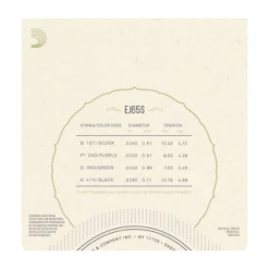 DAddario EJ65S Pro-Arté Custom Extruded Ukulele, Soprano Strings