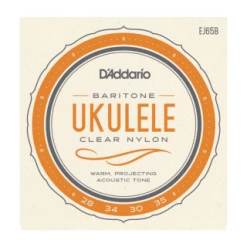 DAddario D'Addario EJ65B Pro-Arté Custom Extruded Nylon Ukulele Strings, Baritone