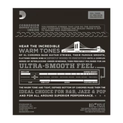 DAddario D'Addario ECB82 Chromes Bass Guitar Strings, Medium, 50-105, Long Scale