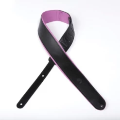 DAddario D'Addario Deluxe Leather Guitar Strap, Color Padded, Purple 25PLC04-DX Straps