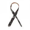DAddario D'Addario Deluxe Suede Guitar Strap, Silver Screened Star Print 20SD02 Straps