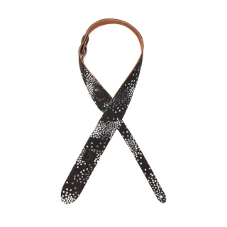 DAddario D'Addario Deluxe Suede Guitar Strap, Silver Screened Star Print 20SD02 Straps 3 DAddario D'Addario Deluxe Suede Guitar Strap, Silver Screened Star Print 20SD02 Straps