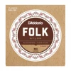 Strings DAddario EJ33 Folk Nylon, Ball End, 80/20 Bronze/Clear Nylon Trebles