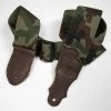 Franklin Strap Franklin Cotton Guitar Strap – Glove Leather End Tab - Camouflage/Chocolate - 1-CF-CH - Made In USA