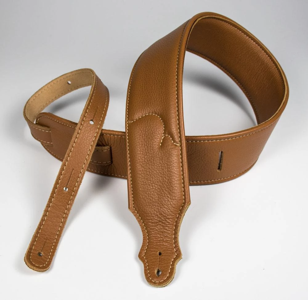 Franklin Strap Franklin 2.5" Padded Glove Leather Guitar Strap, 10B-CA-N, Caramel 3 Franklin Strap Franklin 2.5" Padded Glove Leather Guitar Strap, 10B-CA-N, Caramel