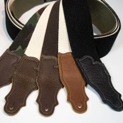 Franklin Strap Franklin 2" Cotton Guitar Strap – Glove Leather End Tab - Assorted Colors