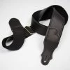 Franklin Strap Franklin Hybrid Glove Leather Guitar Strap - Black - HB1-BK-BK - Made In USA Straps