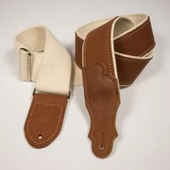 Franklin Strap Franklin Hybrid Glove Leather Guitar Strap - Cognac - HB1-CG-N - Made In USA Straps