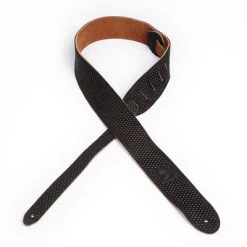 DAddario Straps D'Addario 20LE03 Leather Embossed Bumpy Dotted Design Guitar Strap