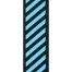 DAddario D'Addario Polypropylene Guitar Strap W/ Stripe Jacquard, Blue 50SJP01 Straps