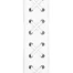 DAddario Straps D'Addario Leather Laced Guitar Strap, White L25S1505