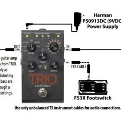 Digitech TRIO Electric Guitar Multi Effect, Band Creator Pedal Effect Pedals