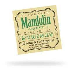 DAddario J62 Mandolin 80/20 Bronze Light 10-34 Strings